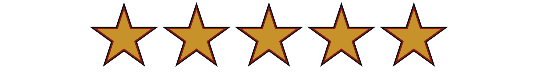 Five gold stars