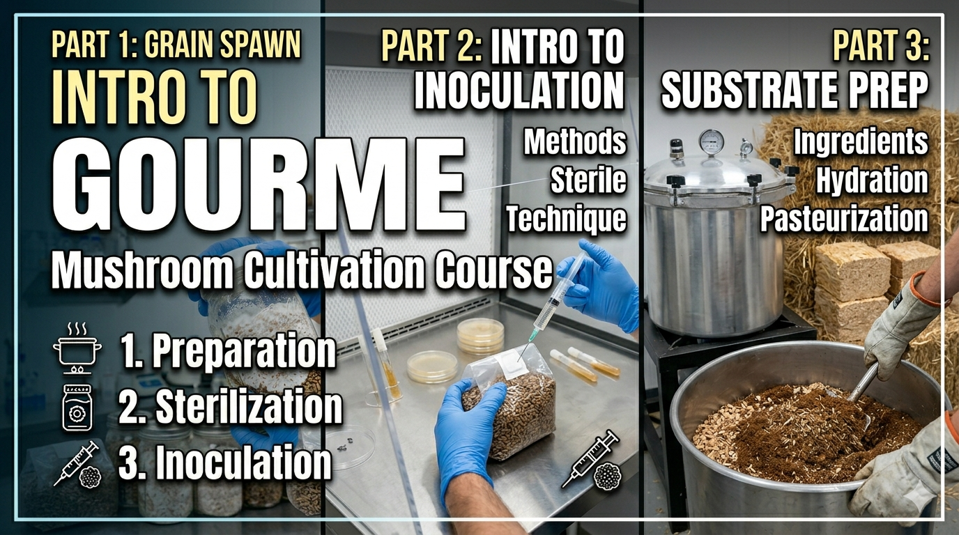 Full Beginner Mushroom Training Course (Part 1-3)